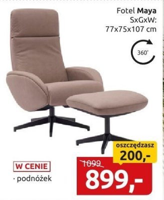 Fotel Maya promocja w Black Red White