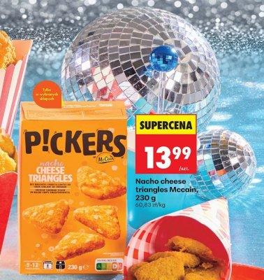 Nacho cheese triangles Mccain Pickers, 230 g promocja w Biedronka