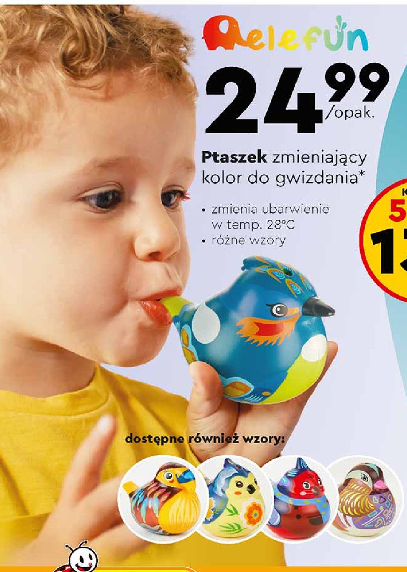 Ptaszek 艣piewaj膮cy zmieniaj膮cy kolor promocja