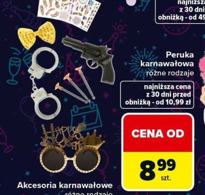 Akcesoria karnawałowe różne rodzaje promocja w Carrefour