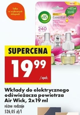Urządzenie + wkład magnolia i kwiat wiśni Air wick electric essential oils promocja