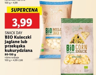 Chrupki jaglane bio Snack day promocja