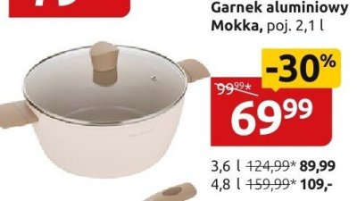 Garnek aluminiowy Mokka promocja w Black Red White