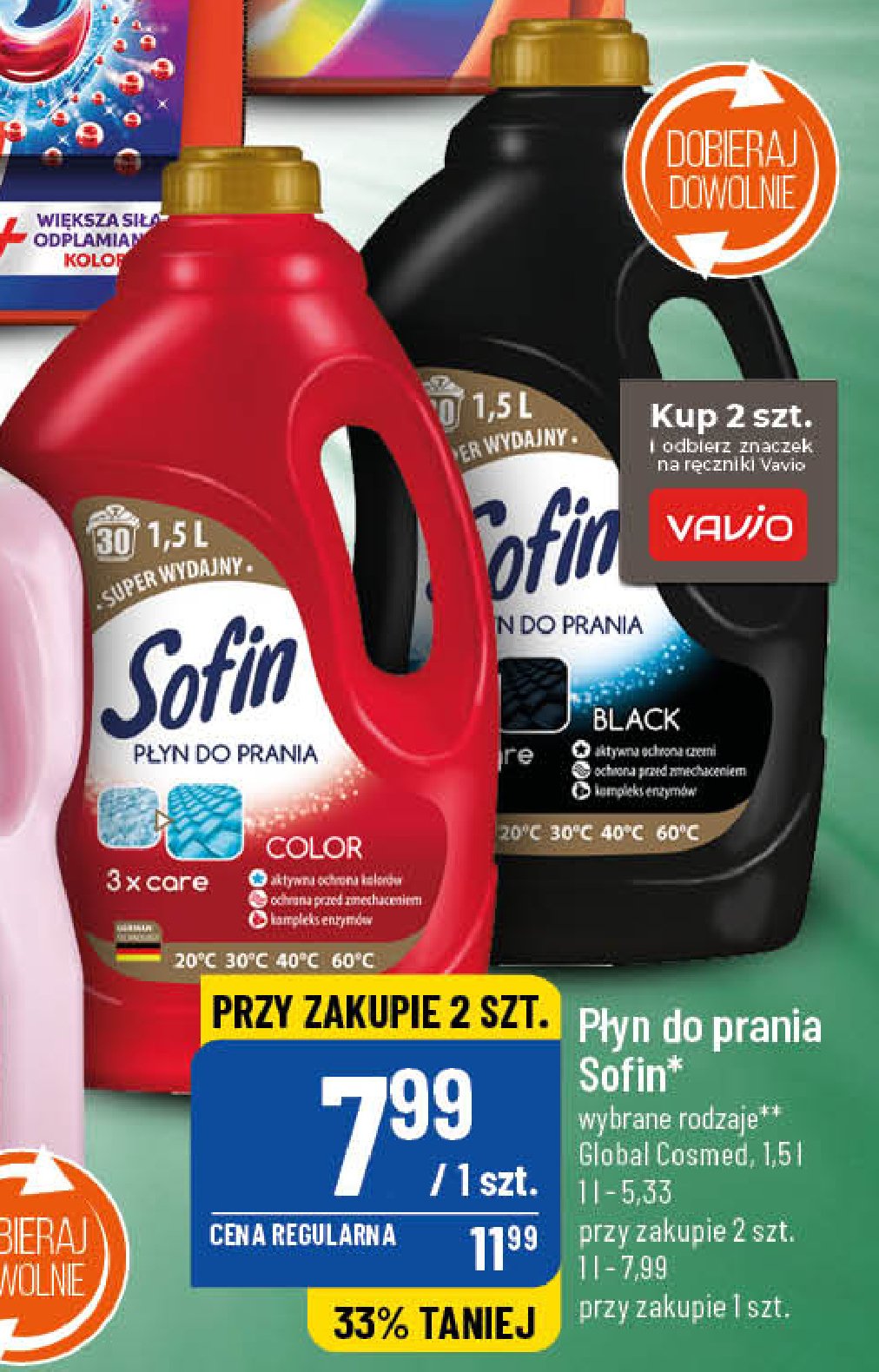 P艂yn do p艂ukania color Sofin 3x care promocja