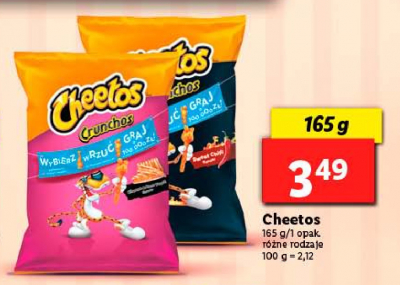 Chrupki crunchos sweet chilli Cheetos crunchos Frito lay cheetos promocja