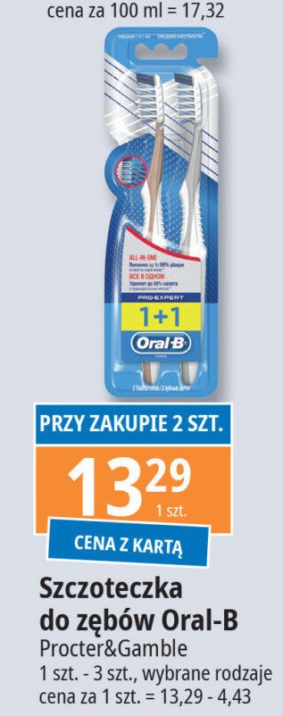 Szczoteczka all in one średnia Oral-b pro-expert promocja