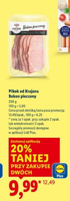 Bekon pieczony Pikok od Krajana promocja w Lidl