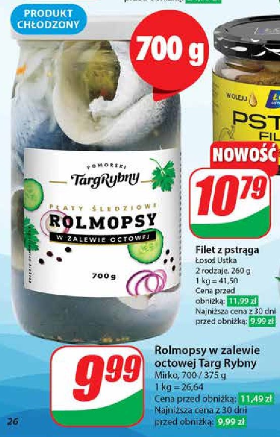 Rolmopsy w zalewie octowej Pomorski targ rybny promocja