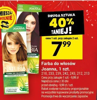 Farba do włosów Joanna 1 szt. promocja w Twój Market