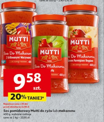 Sos do pizzy aromatica z bazylią i oregano Mutti promocja