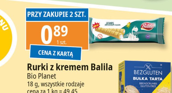 Rurka kukurydziana mleczna BALILA promocja w Leclerc