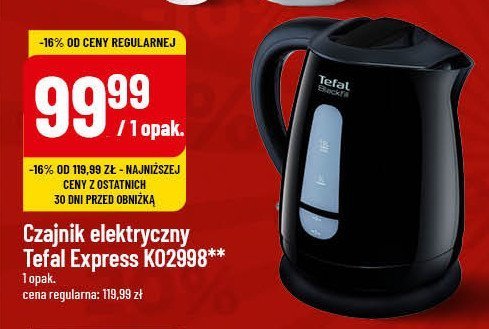 Czajnik express k02998 Tefal promocja