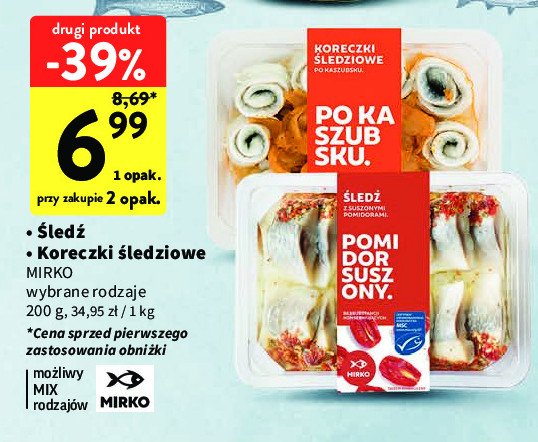 Filety 艣ledziowe kaszubskie Mirko promocja