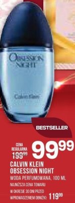Woda perfumowana Calvin Klein Obsession Night promocja w Drogerie Natura