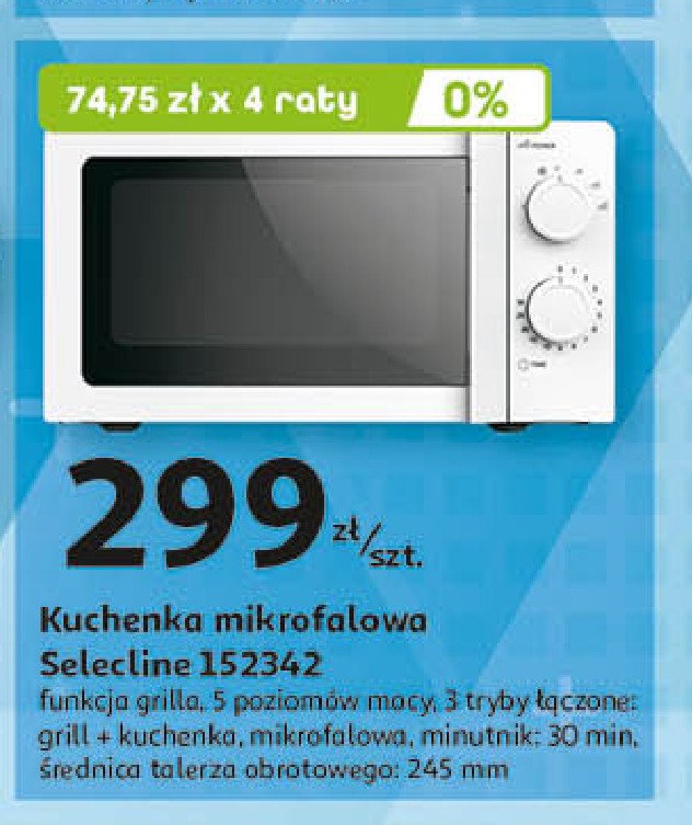 Kuchenka mikrofalowa 152342 Selecline promocja