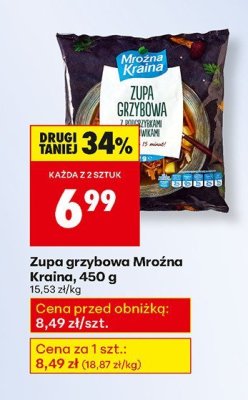 Zupa grzybowa Mroźna Kraina, 450 g promocja w Biedronka