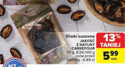Śliwki suszone promocja w Carrefour Market