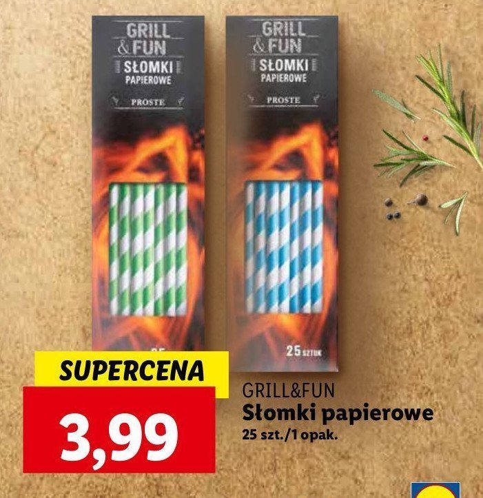 S艂omki papierowe Grill and fun promocja