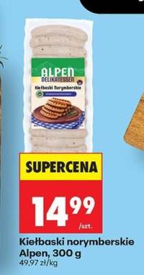 Kiełbaski norymberskie Alpen promocja w Biedronka