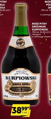 Miód pitny Dwójniak Kurpiowski promocja w Groszek