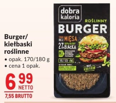 Burger roślinny Dobra Kaloria promocja w Makro