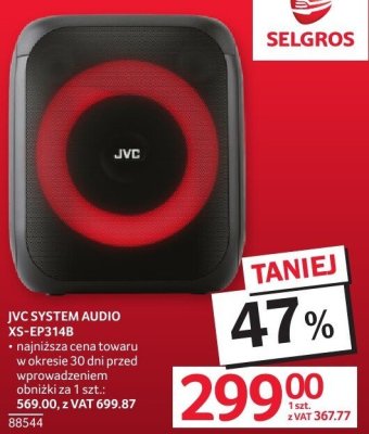 System audio JVC XS-EF314B promocja w Selgros