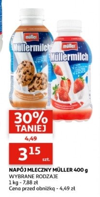 Napój mleczny truskawkowy Mullermilk promocja