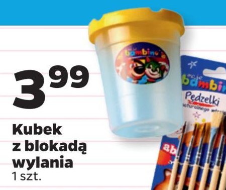 Kubek do płukania pędzli z blokadą wylania promocja