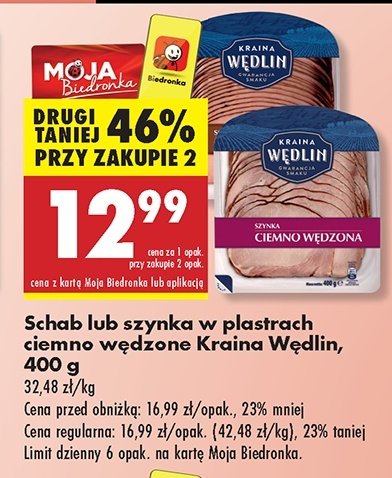 Szynka ciemnowędzona Kraina wędlin promocja