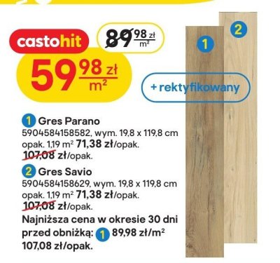 Gres Savio promocja w Castorama