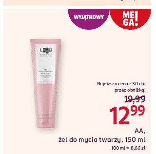 Żel do mycia twarzy nawilżający Aa laab promocja w Rossmann