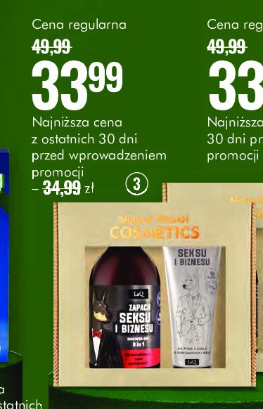 Zestaw w pudełku doberman: żel pod prysznic 500ml + balsam do ciała 200ml LAQ ZESTAW promocja w Super-Pharm