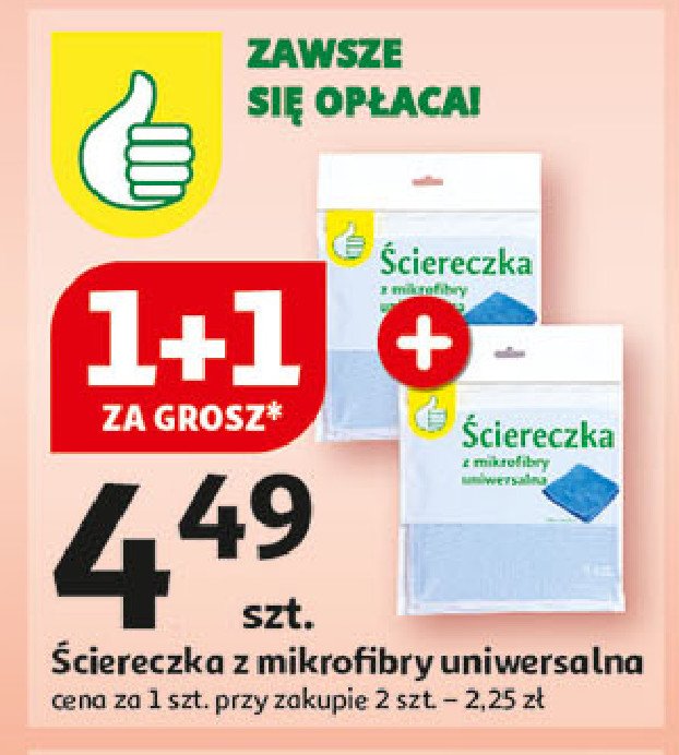 Ściereczka z mikrofibry uniwersalna Podniesiony kciuk promocja