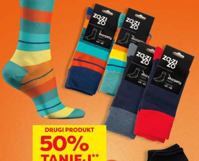 Skarpety DRUGIE -50% promocja w POLOmarket