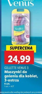 Maszynki do golenia mix kolor Gillette venus 3 promocja