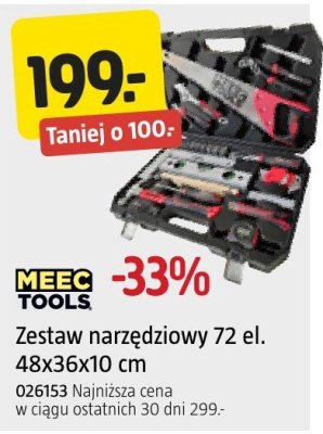 Zestaw narzędziowy 72 el. 48x36x10 cm MEEC TOOLS promocja w Jula