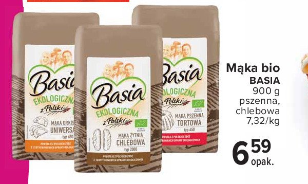 Mąka orkiszowa uniwersalna ekologiczna Basia promocja
