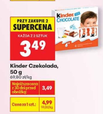 Kinder Czekolada promocja w Biedronka