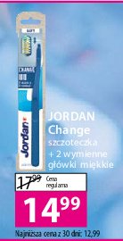 Szczoteczka do zębów soft + 2 x wymienne końcówki Jordan change promocja