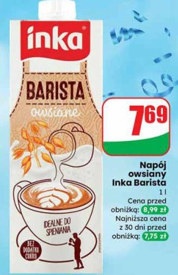 Napój owsiany Inka Barista promocja w Dino