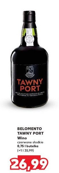 Wino Belomento vini tawny port promocja w Kaufland