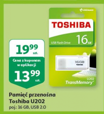 Pendrive u202 16gb bia艂y Toshiba transmemory promocja