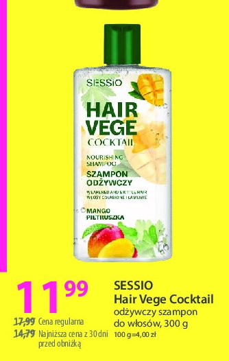 Szampon do włosów cocktail SESSIO HAIR VEGE promocja