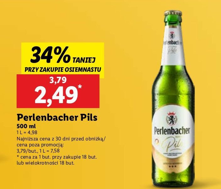Piwo Perlenbacher pils promocja w Supeco