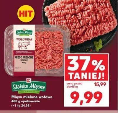 Mięso mielone wołowe Stoisko mięsne promocja