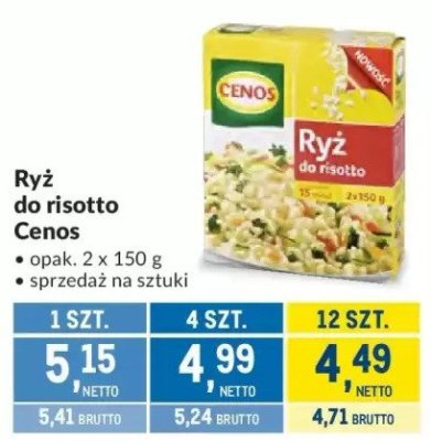 Ryż do risotto Cenos promocja w Makro