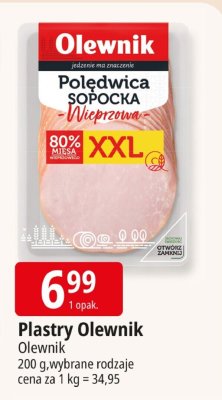 Polędwica sopocka wieprzowa Olewnik XXL promocja w Leclerc