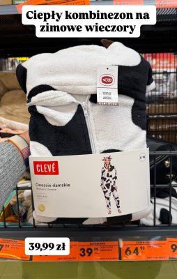 Kombinezon onesie damski - wzór krowa promocja w Biedronka