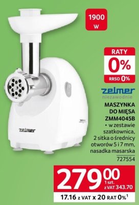 Maszynka do mięsa Zelmer ZMM4508B promocja w Selgros