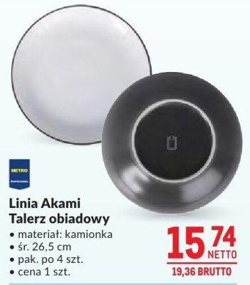 Talerz obiadowy Linia Akami promocja w Makro